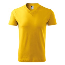 Malfini V-neck tričko unisex žluté