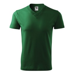 Malfini V-neck tričko unisex lahvově zelená