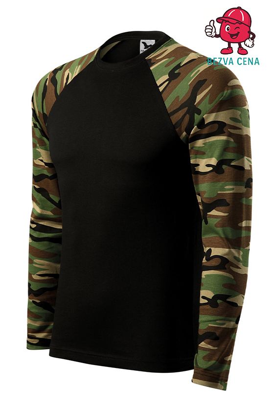Camouflage LS tričko unisex
